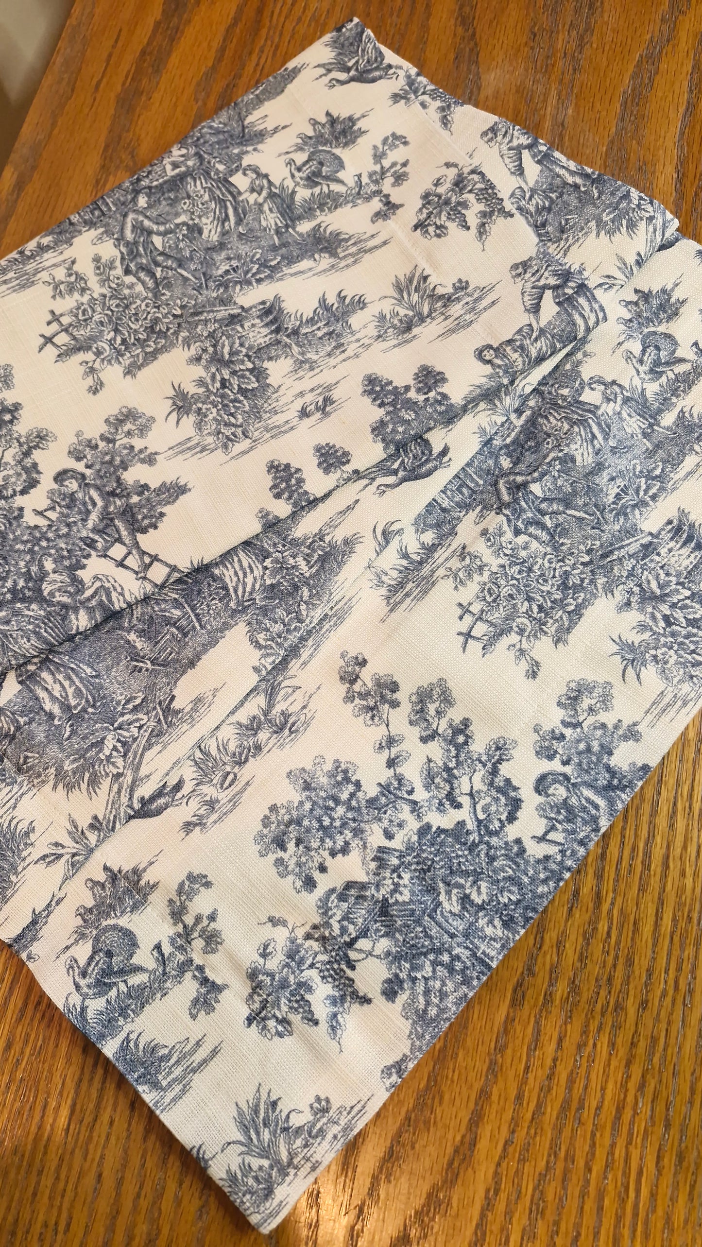 Camino Mesa Toile de Jouy Campestre Azul