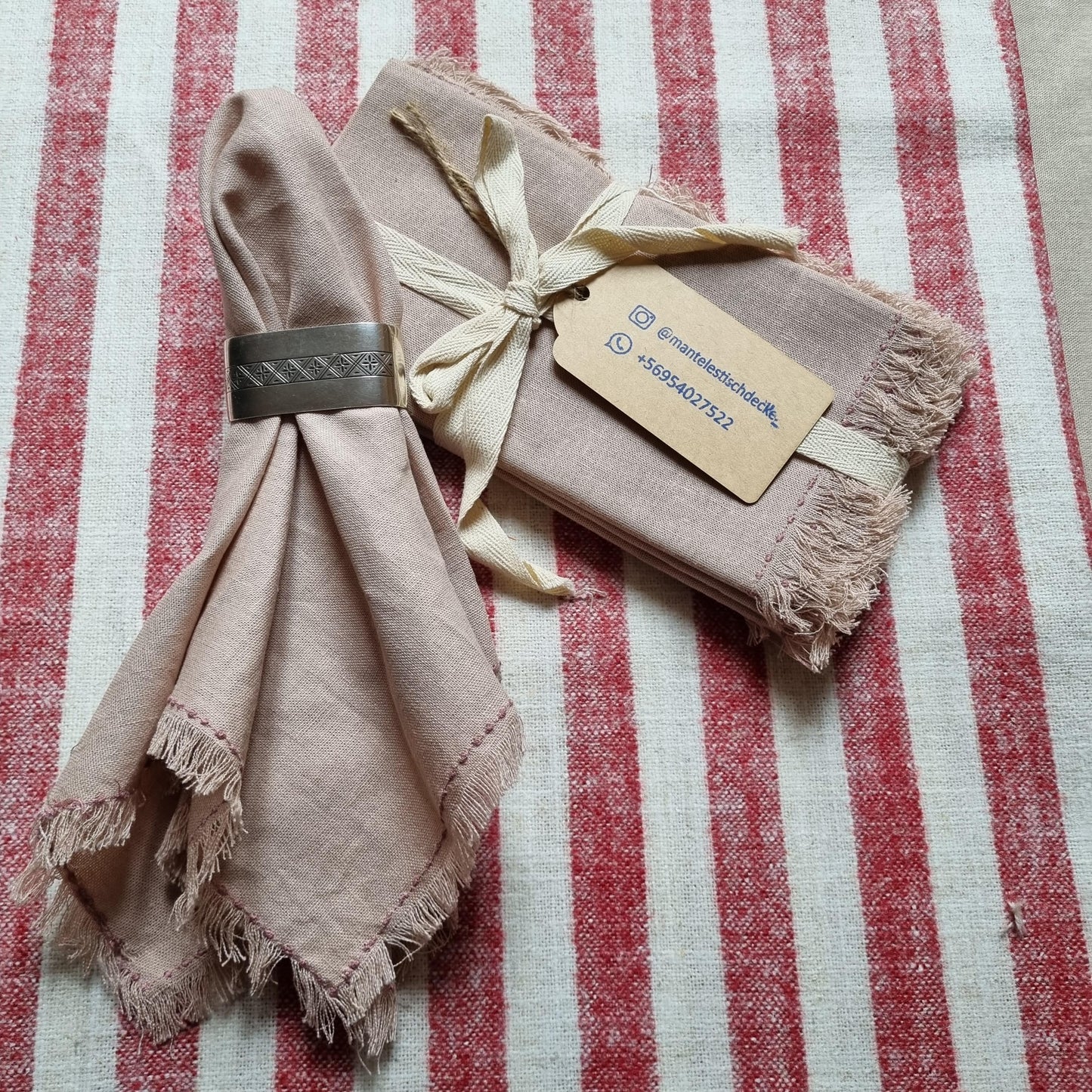 Servilleta Lino Color Rosa Viejo