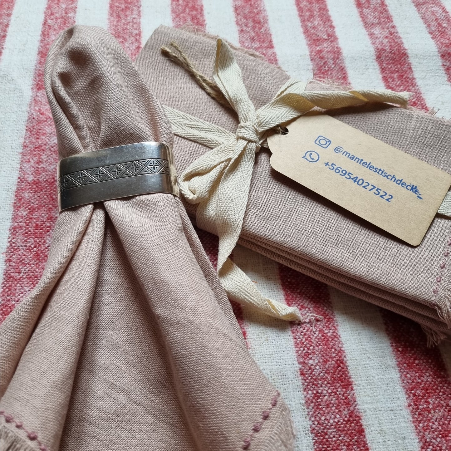 Servilleta Lino Color Rosa Viejo
