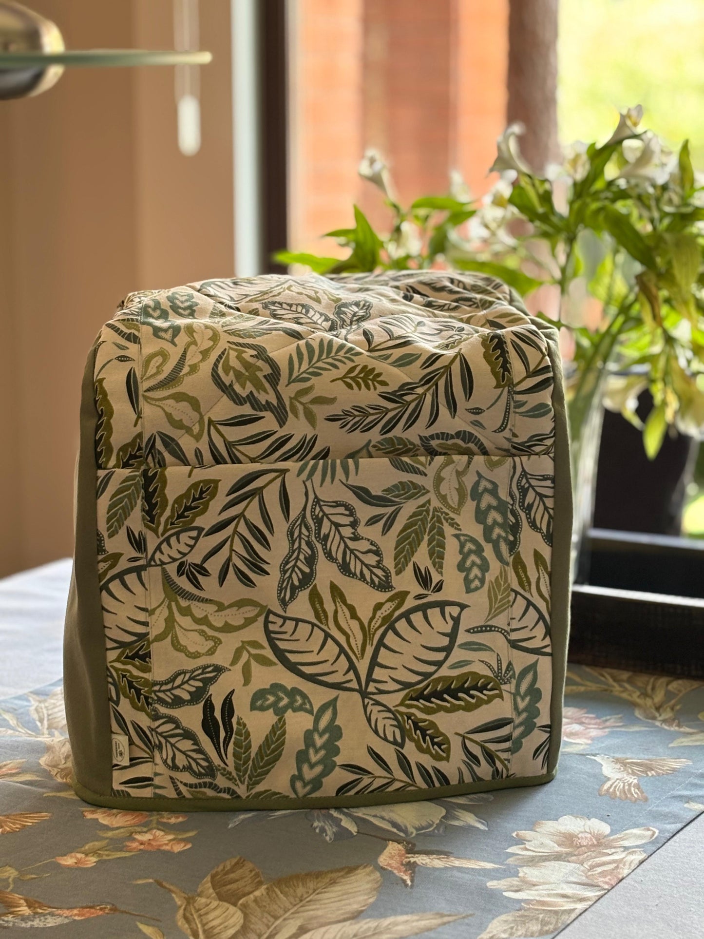 Funda Thermomix Hojas Verdes