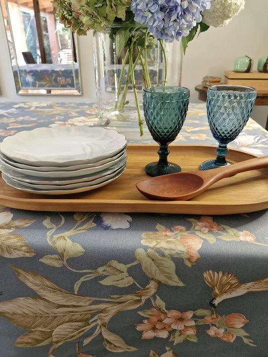 Mantel Rectangular Picaflor Azul