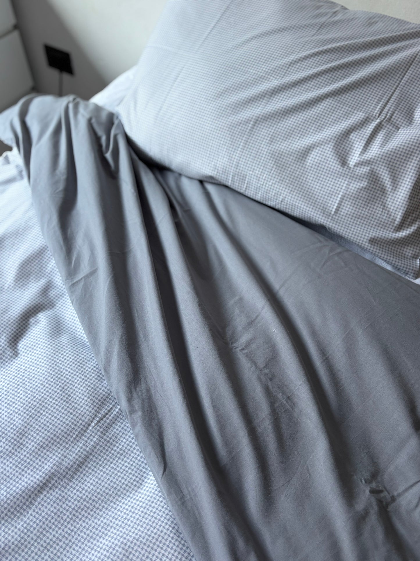 Funda de Plumón Vichy Gris
