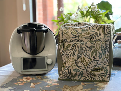 Funda Thermomix Hojas Verdes