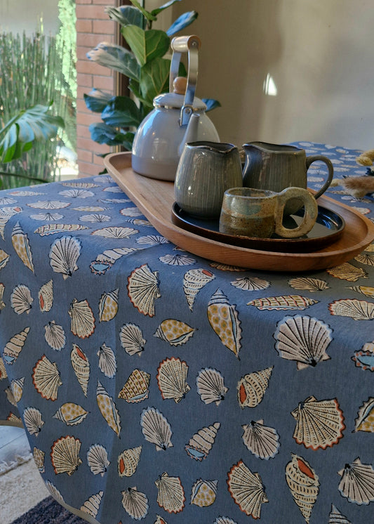 Mantel Repelente Conchitas Azules